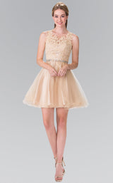 3 of 26 Elizabeth K GS2375 Dress Champagne