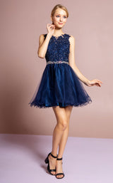 6 of 26 Elizabeth K GS2375 Dress Navy