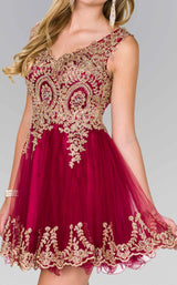 12 of 18 Elizabeth K GS2403 Dress Burgundy