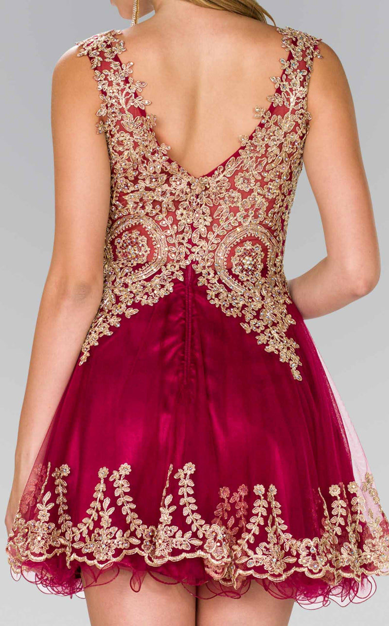 Elizabeth K GS2403 Dress Burgundy