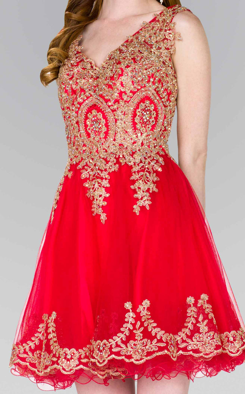 Elizabeth K GS2403 Dress Red