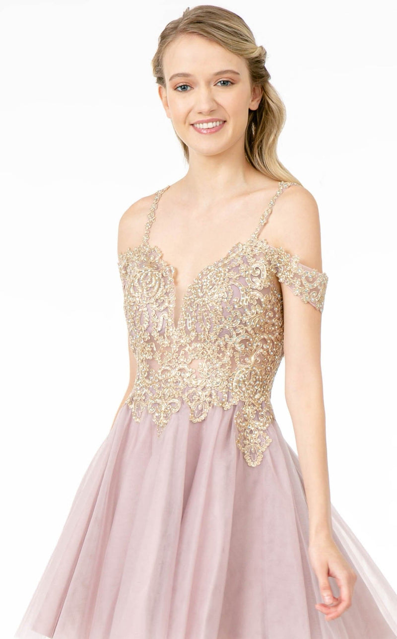 Elizabeth K GS2808 Dress Mauve