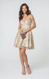 1 of 8 Elizabeth K GS2833 Dress Champagne