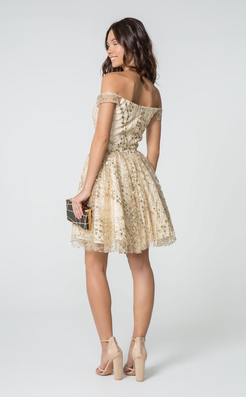 Elizabeth K GS2833 Dress Champagne