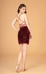 5 of 12 Elizabeth K GS3084 Dress Burgundy