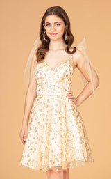 9 of 16 Elizabeth K GS3088 Dress Champagne