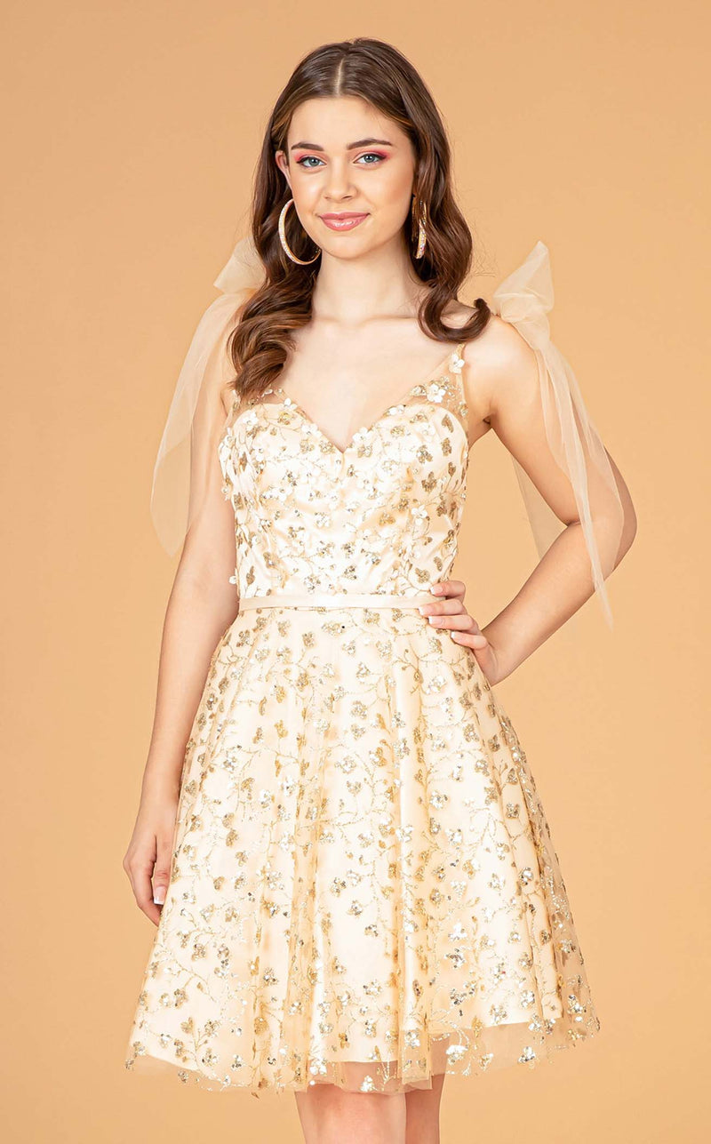 Elizabeth K GS3088 Dress Champagne