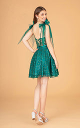 6 of 16 Elizabeth K GS3088 Dress Emerald-Green