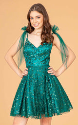 10 of 16 Elizabeth K GS3088 Dress Emerald-Green