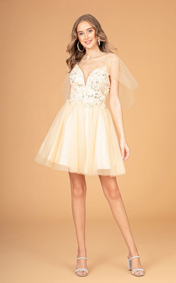 Elizabeth K GS3089 Dress Champagne