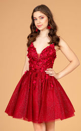 9 of 16 Elizabeth K GS3090 Dress Burgundy