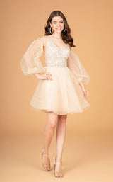 1 of 15 Elizabeth K GS3095 Dress Champagne