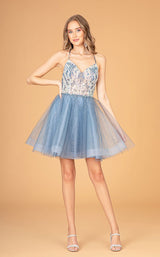 5 of 15 Elizabeth K GS3095 Dress Smoky-Blue