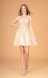 2 of 20 Elizabeth K GS3096 Dress Champagne