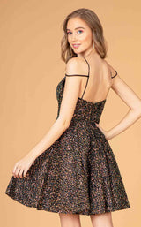 4 of 4 Elizabeth K GS3097 Dress Black-Gold