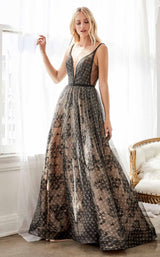 1 of 2 Cinderella Divine H9928 Dress Black-Nude