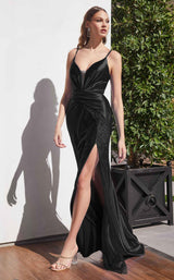 2 of 3 LaDivine J031 Dress Black