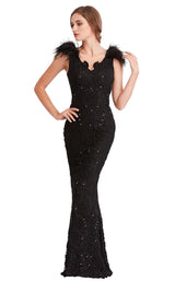 1 of 8 Jadore J15008 Dress Black