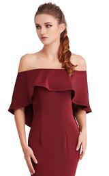 7 of 8 Jadore J15010 Dress Wine