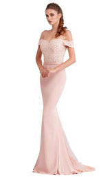 1 of 8 Jadore J15016 Dress Dusty-Pink