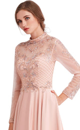 7 of 8 Jadore J15022 Dress Dusty-Pink