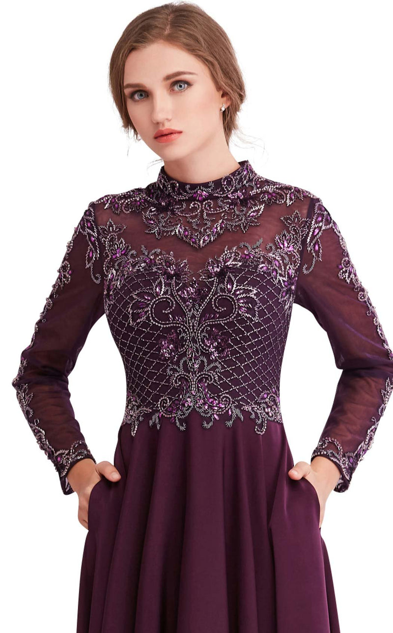 Jadore J15022 Dress Plum