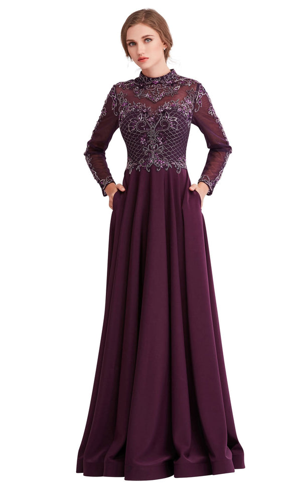 Jadore J15022 Dress Plum