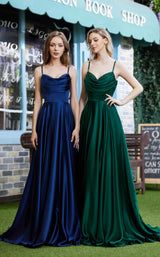 4 of 7 Jadore J22016 Navy and Emerald