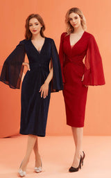 2 of 5 Jadore J22066 Midnight and Red