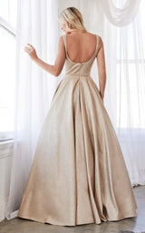 2 of 2 Cinderella Divine J794 Dress Champagne-Gold