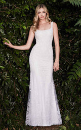 1 of 2 Cinderella Divine J814W Dress Off-White