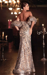 2 of 3 Cinderella Divine J820 Dress Silver-Nude