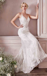 1 of 3 Cinderella Divine J825W Dress Off-White