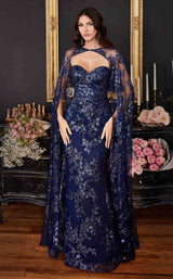 3 of 10 LaDivine J834 Dress Navy