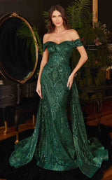 3 of 9 LaDivine J836 Dress Emerald