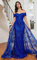 6 of 9 LaDivine J836 Dress Royal