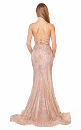 2 of 2 Cinderella Divine J8754 Dress Rose-Gold