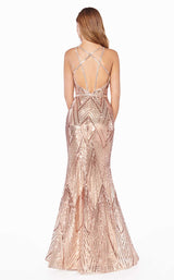 2 of 2 Cinderella Divine J9665 Dress Rose-Gold