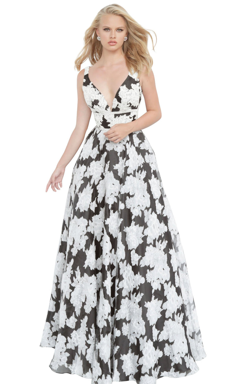 JVN JVN00825 Dress Black-Ivory