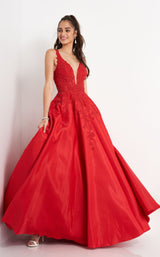 1 of 6 JVN JVN04590 Dress Red