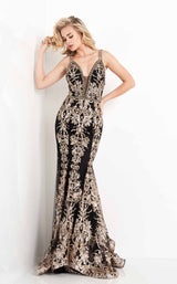 1 of 6 Jovani JVN04789 Black/Gold