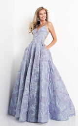 1 of 6 JVN JVN05738 Dress Periwinkle