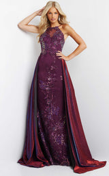 1 of 2 JVN JVN07379 Dress Purple