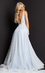 2 of 2 Jovani JVN08421BG Light-Blue