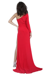 2 of 4 JVN JVN2122 Dress Red