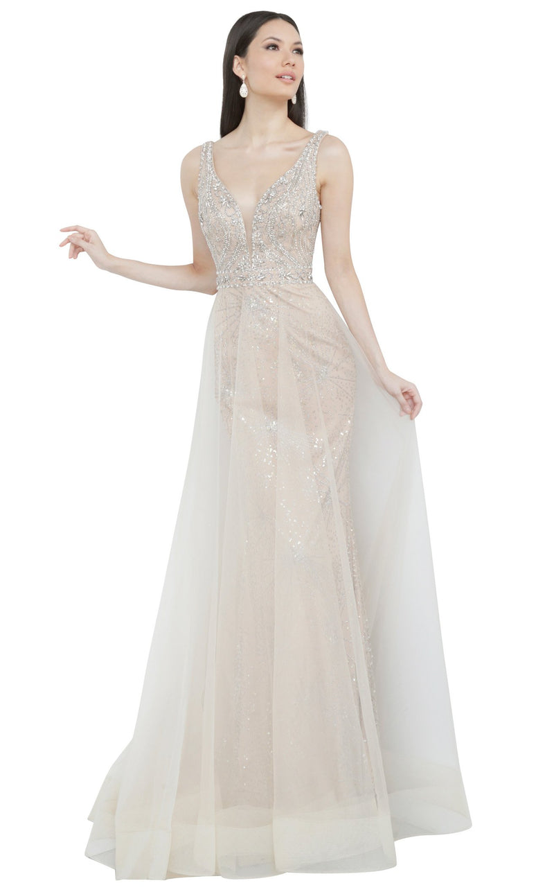 JVN JVN2343 Dress Champagne