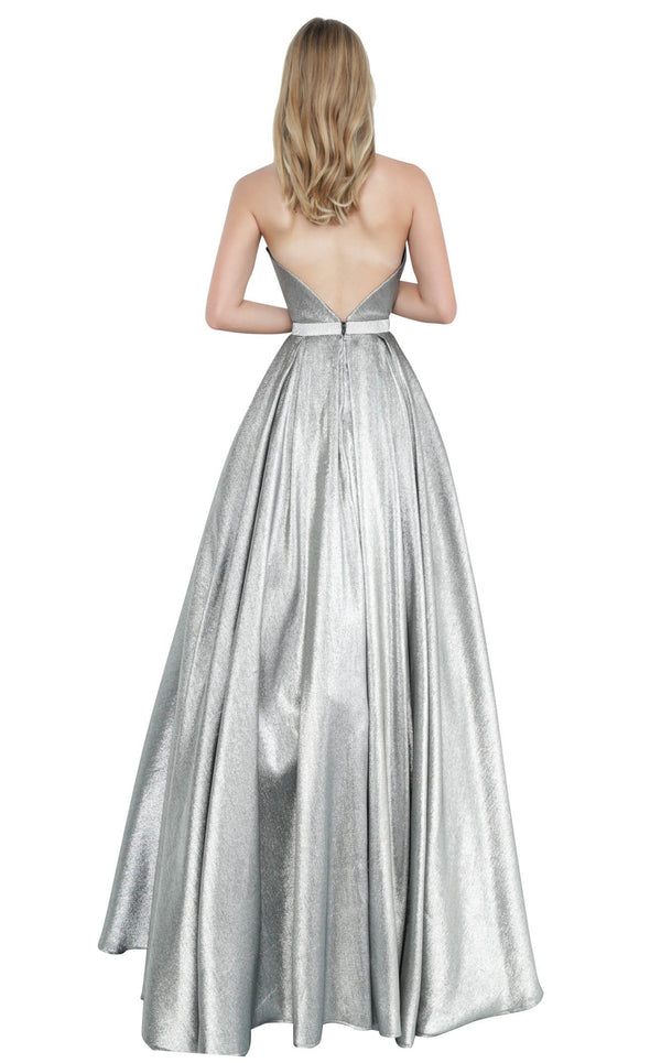 JVN JVN4187 Dress Silver