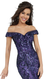 3 of 4 JVN JVN4296 Dress Purple