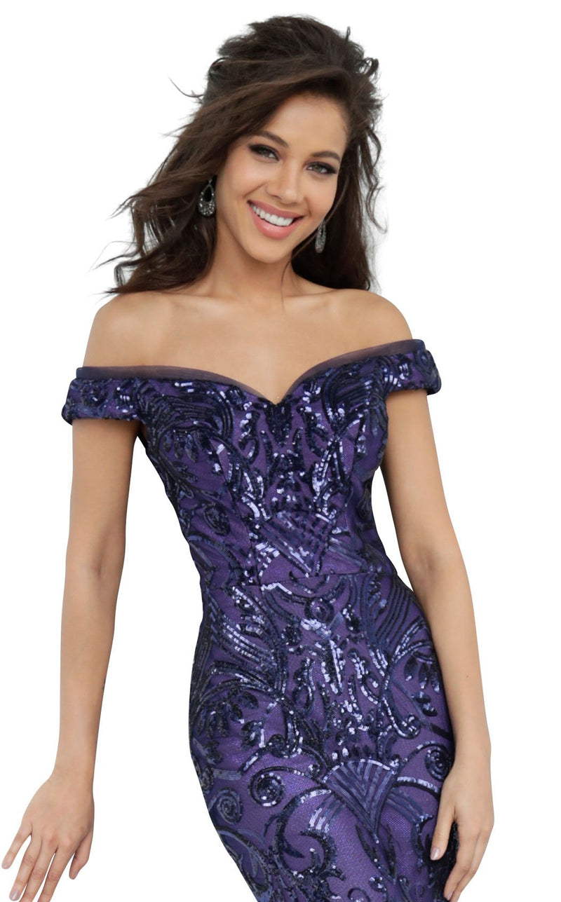 JVN JVN4296 Dress Purple