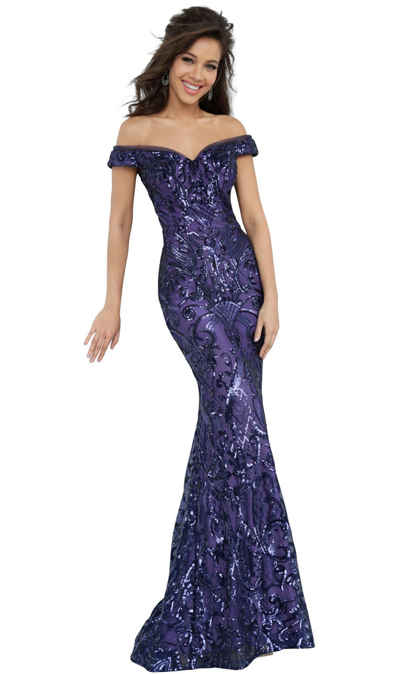 JVN JVN4296 Dress Purple